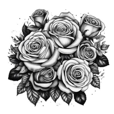 roses ai tattoo