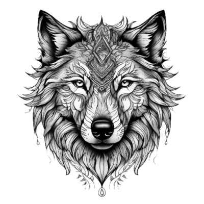 wolf ai tattoo